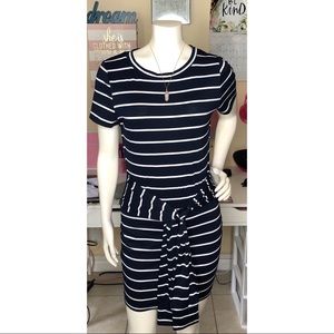Blue & White Striped Dress 🫐